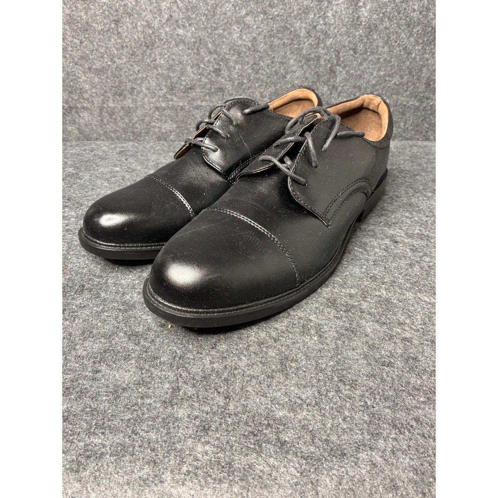 Dexter Comfort Collection Mens Black Cap Toe Dress Shoes DexTech Size 11.5